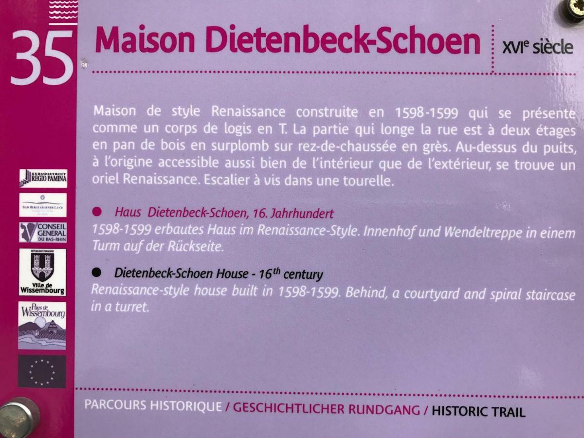 Maison Dietenbeck Wissembourg Kültér fotó